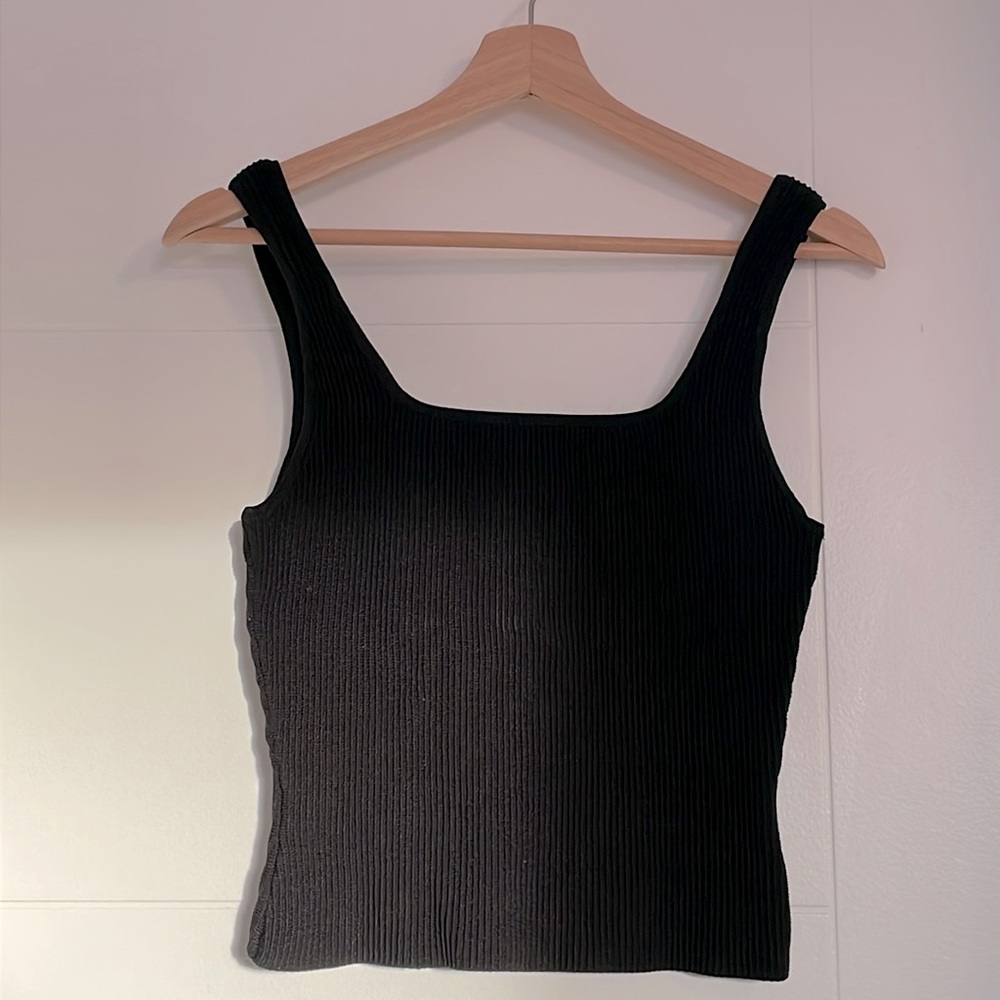 Babaton ribbed cropped tank top Size S